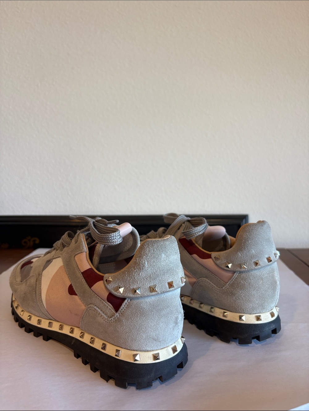 Valentino Garavani Camouflage Sneakers Made in Italy - Picture 2 of 5